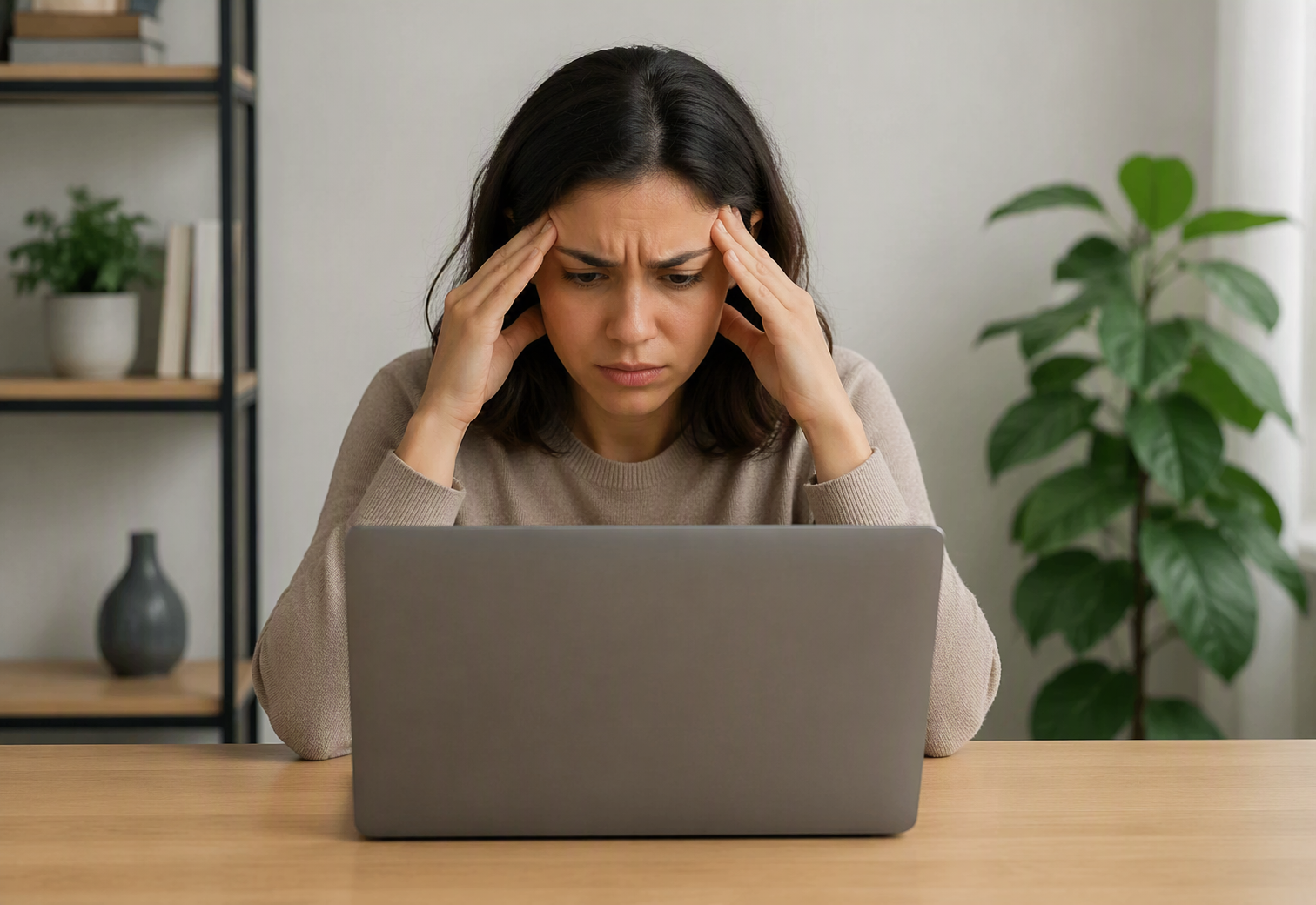 Upset Computer User